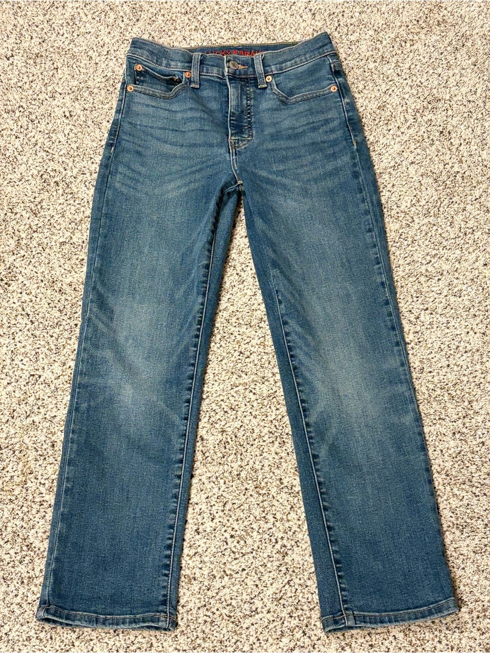 Lucky Brand Women's Zoe High Rise Straight-Leg Jeans